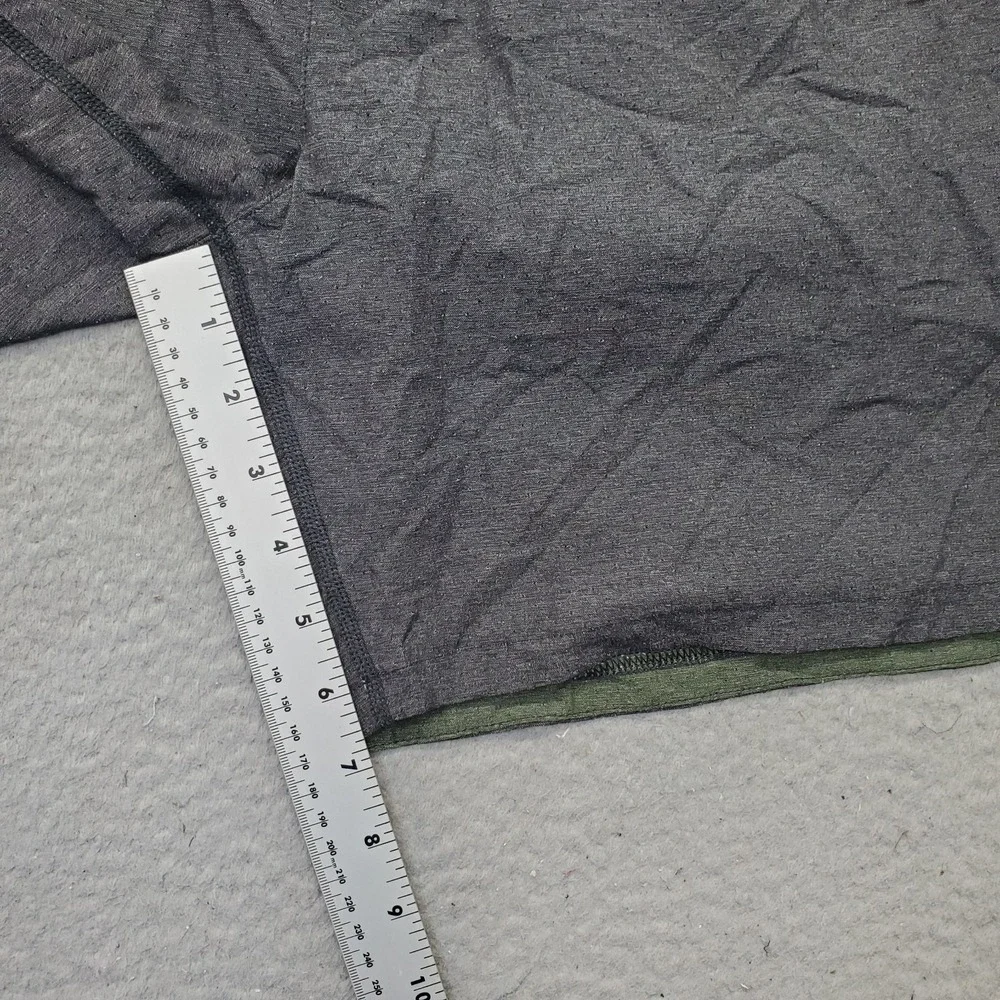 Rhone Athletic Shorts‎ Mens Gray Nylon Stretch Unlined Gym Workout Elastic Waist
